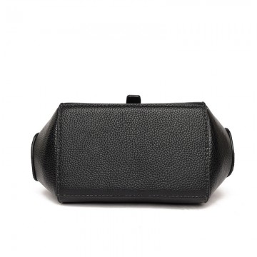 Жіноча шкіряна сумка Denise чорна фото