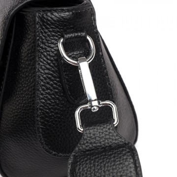 Женская кожаная сумка Denise черная фото