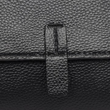 Женская кожаная сумка Denise черная фото