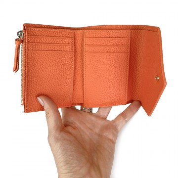 Жіночий шкіряний гаманець Ellie помаранчевий фото