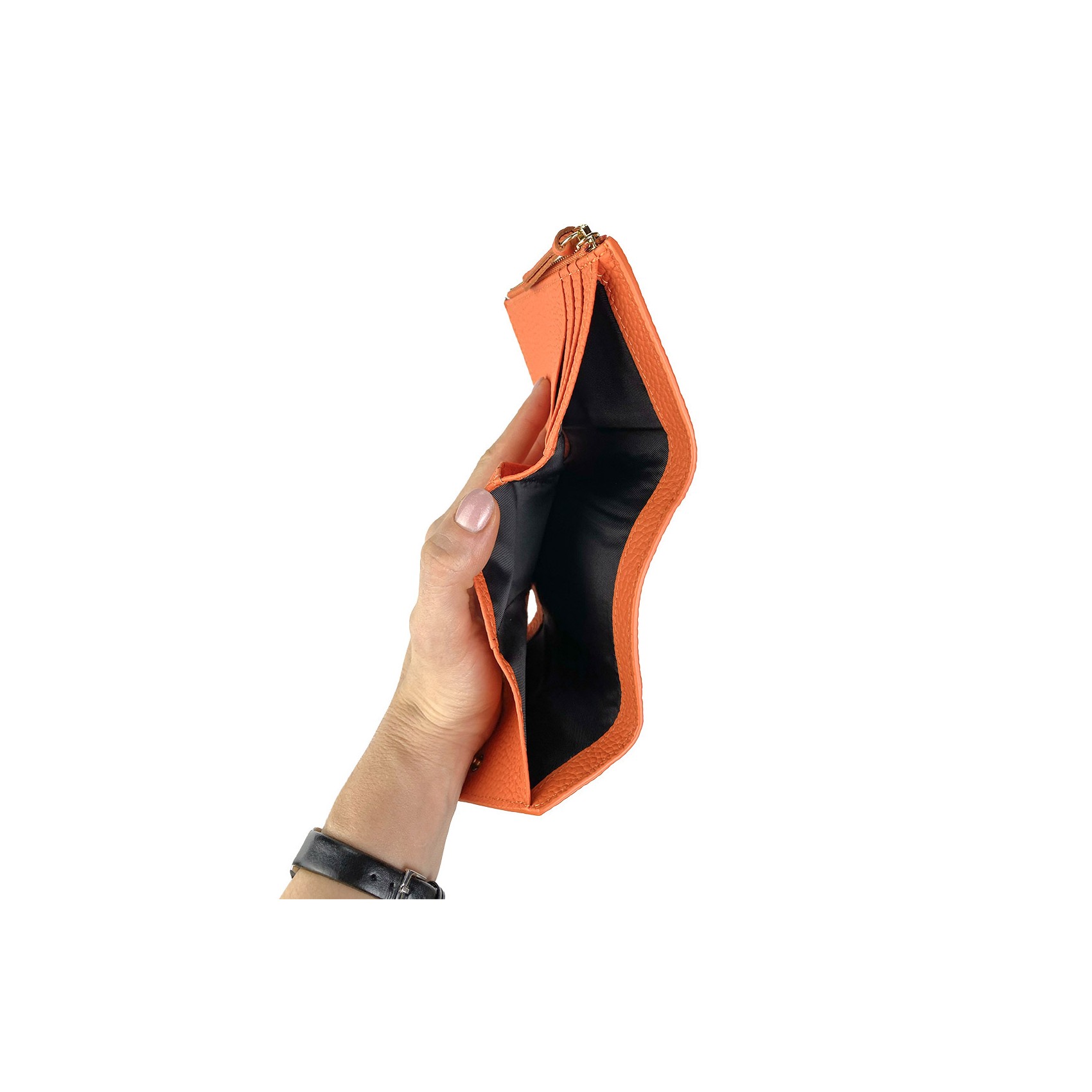 Жіночий шкіряний гаманець Ellie помаранчевий