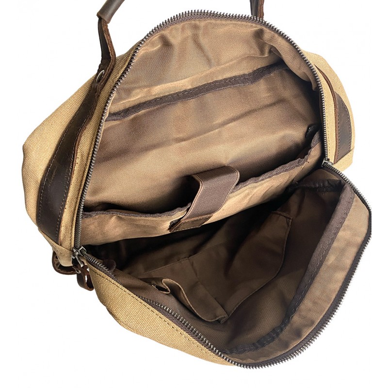 Мужской городской рюкзак Nicholas светло-коричневый - 3 фото