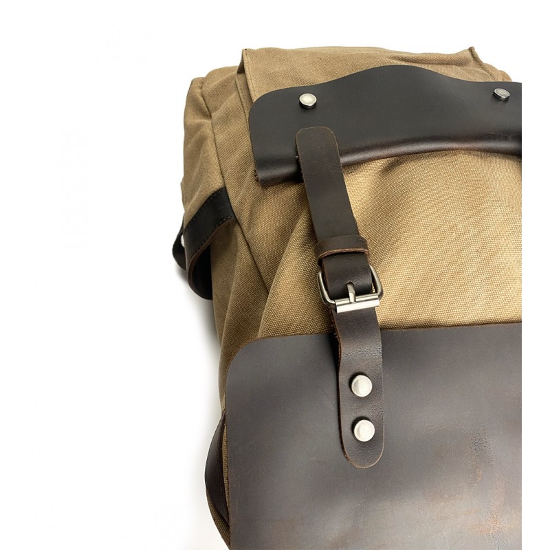 Мужской городской рюкзак Nicholas светло-коричневый - 5 фото