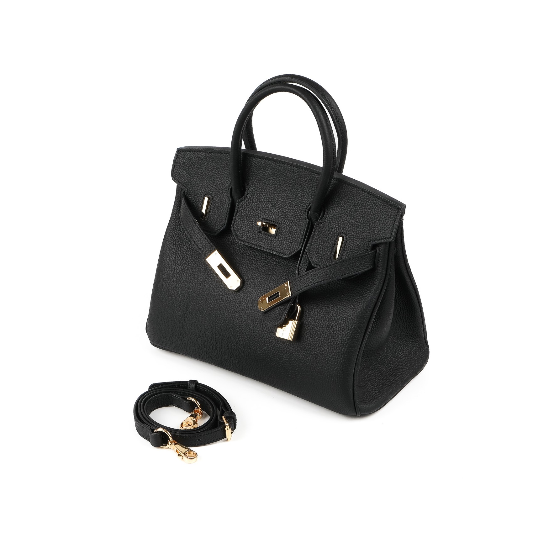 Жіноча шкіряна сумка Brigitte 30 чорна