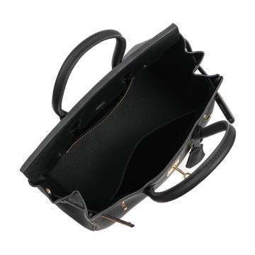 Жіноча шкіряна сумка Brigitte 30 чорна фото