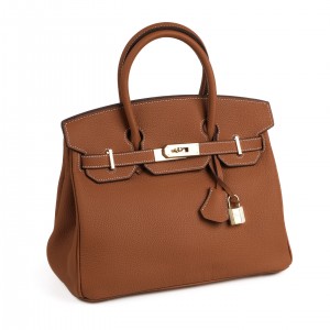 Женская кожаная сумка Brigitte 30 коричневая