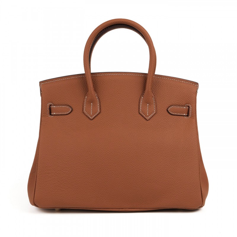 Жіноча шкіряна сумка Brigitte 30 коричнева - 2 фото