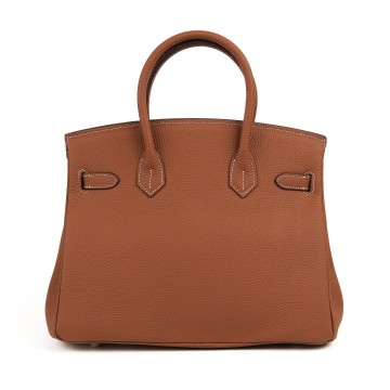 Женская кожаная сумка Brigitte 30 коричневая фото