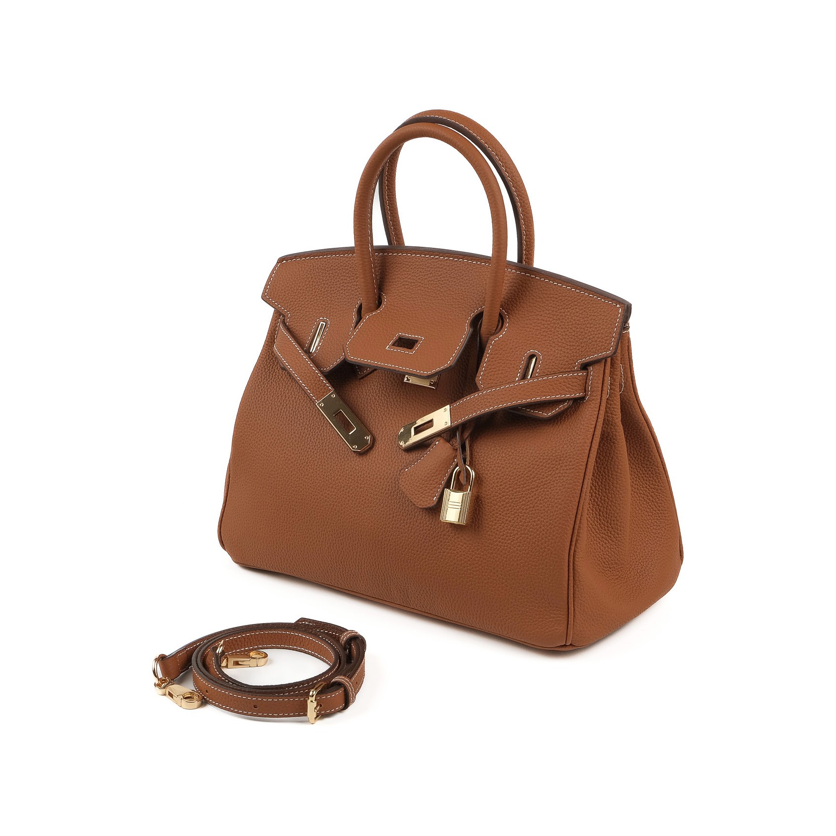 Жіноча шкіряна сумка Brigitte 30 коричнева