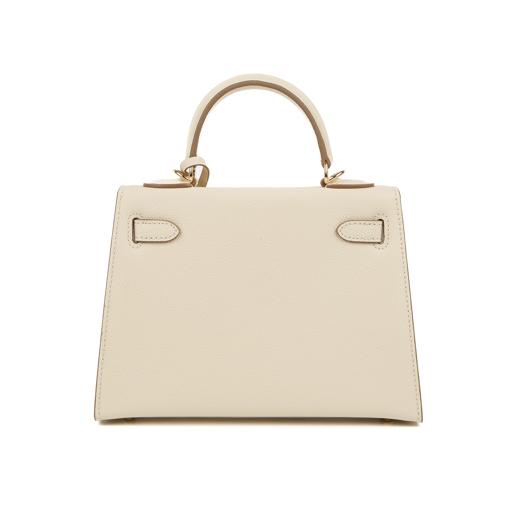 Жіноча шкіряна сумка Kelly молочна