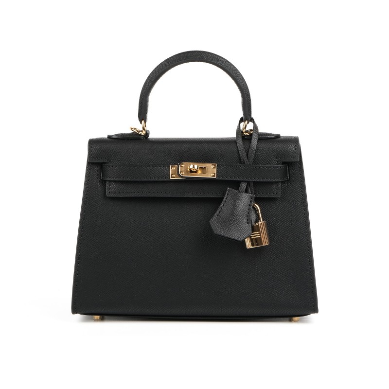 Жіноча шкіряна сумка Kelly чорна