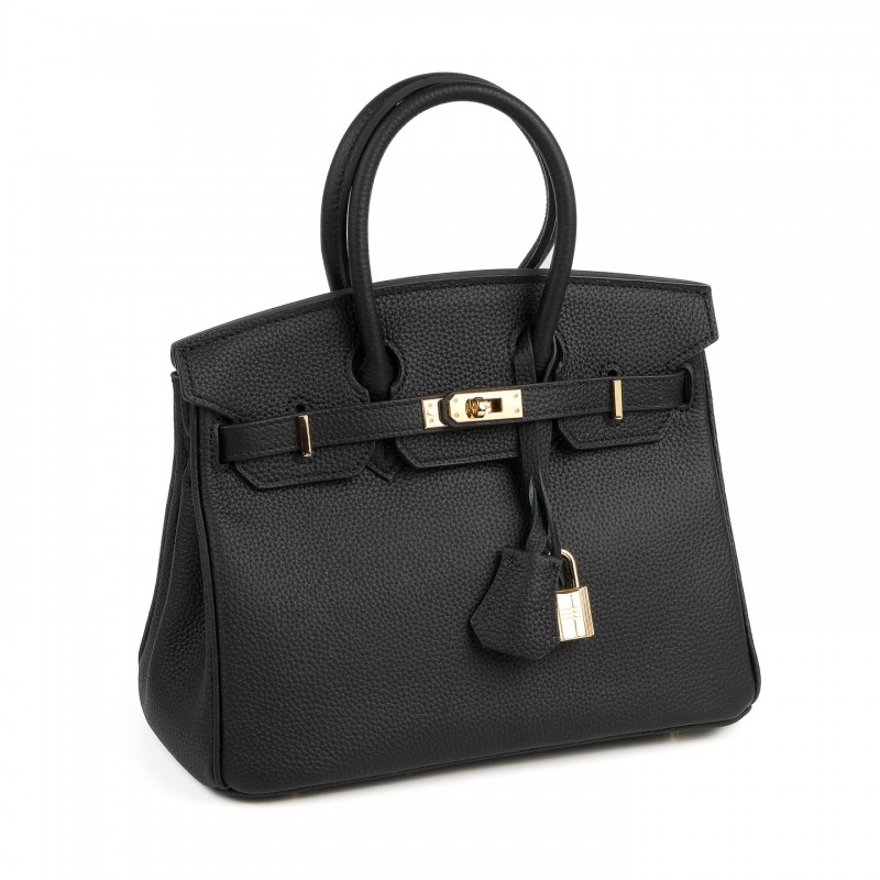 Жіноча шкіряна сумка Brigitte 25 чорна - 1 фото