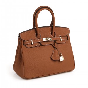 Женская кожаная сумка Brigitte 25 коричневая