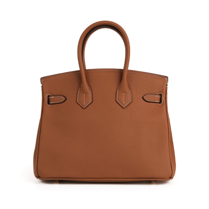 Женская кожаная сумка Brigitte 25 коричневая - 2 фото