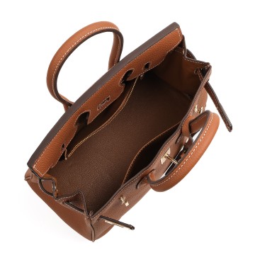 Женская кожаная сумка Brigitte 25 коричневая фото