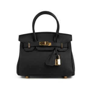 Жіноча шкіряна сумка Brigitte 20 чорна