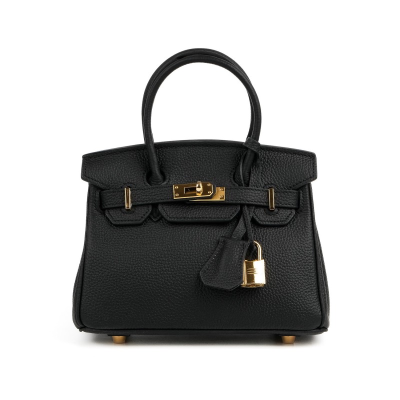 Жіноча шкіряна сумка Brigitte 20 чорна