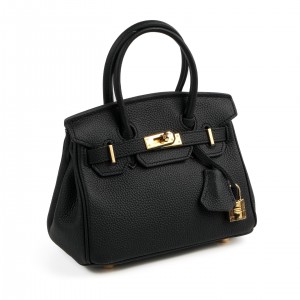 Жіноча шкіряна сумка Brigitte 20 чорна