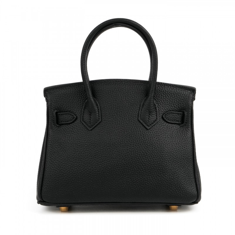 Жіноча шкіряна сумка Brigitte 20 чорна - 2 фото