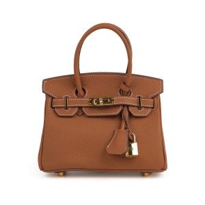 Женская кожаная сумка Brigitte 20 коричневая