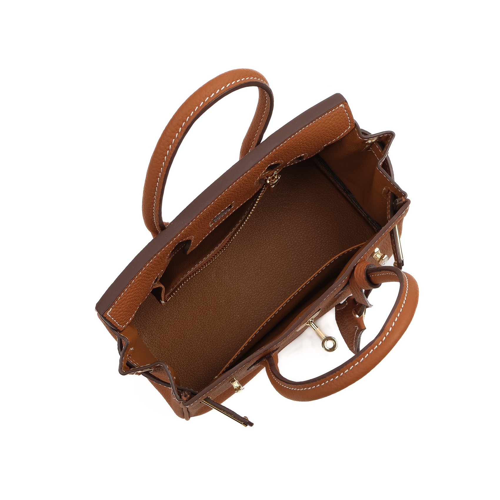 Женская кожаная сумка Brigitte 20 коричневая