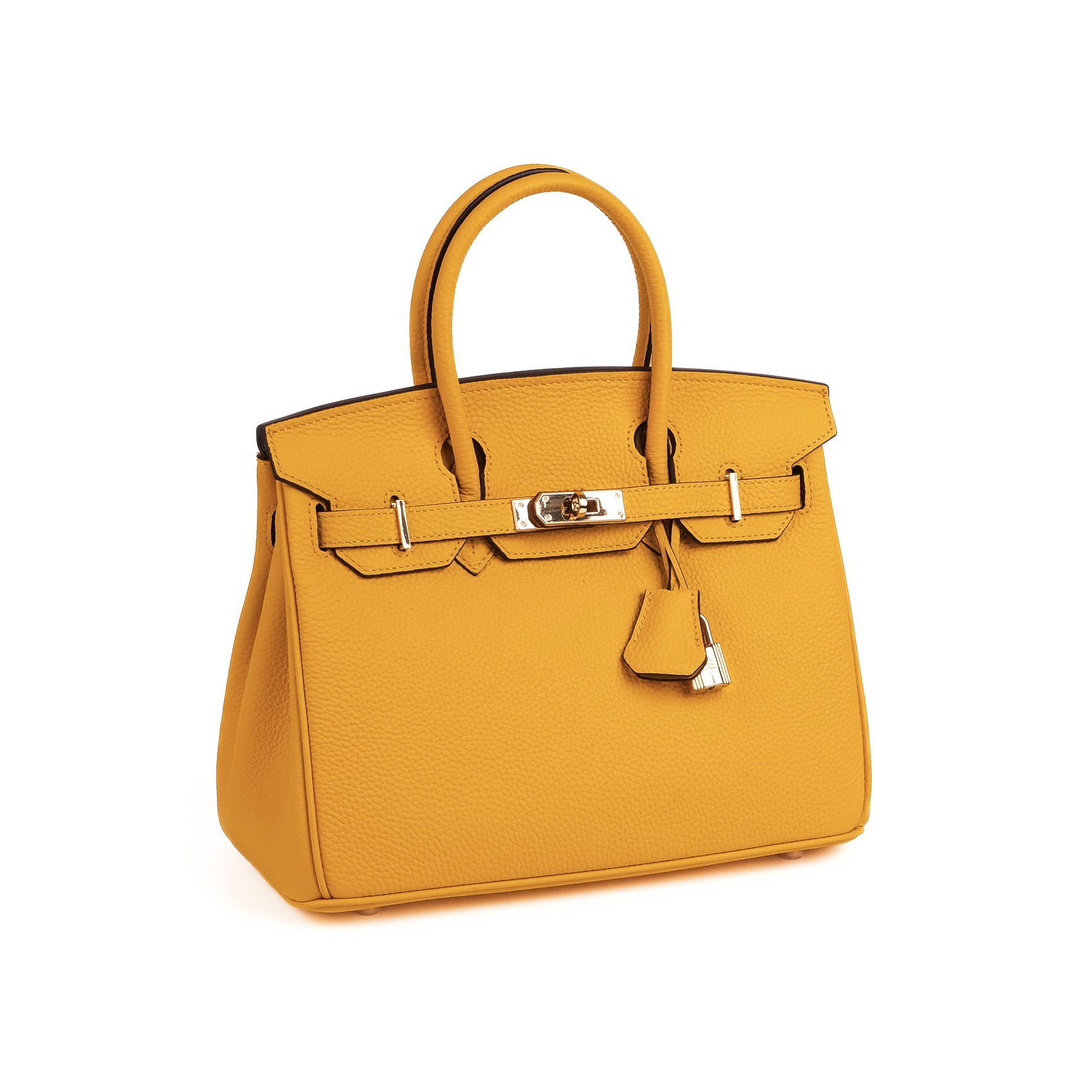 Женская кожаная сумка Brigitte 30 желтая