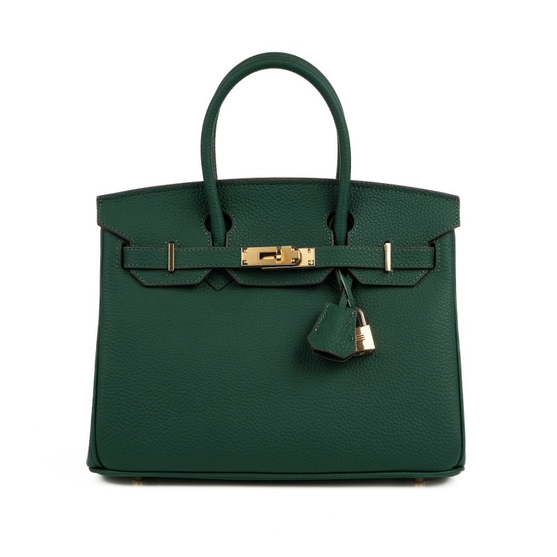 Женская кожаная сумка Brigitte 30 темно-зеленая