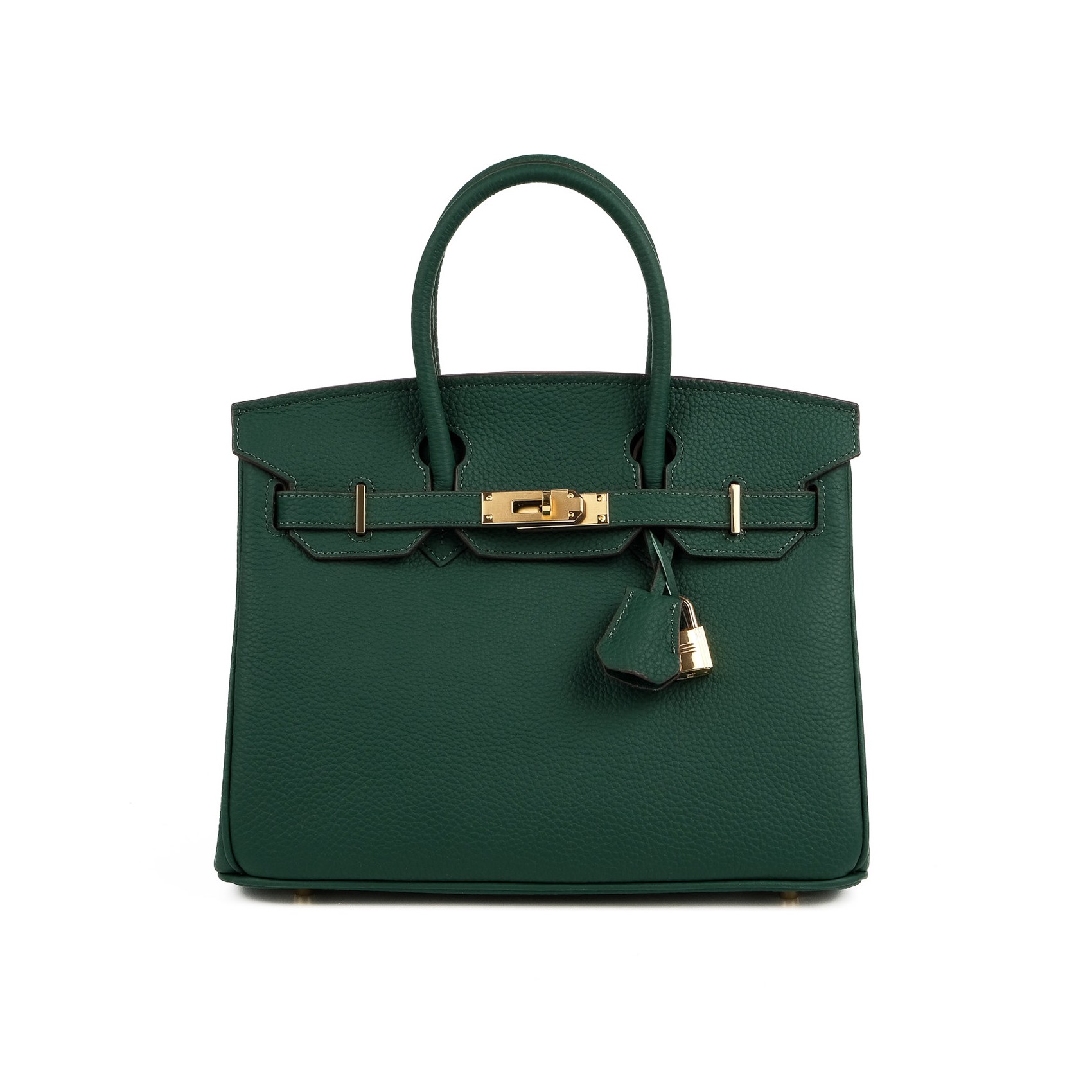 Женская кожаная сумка Brigitte 30 темно-зеленая