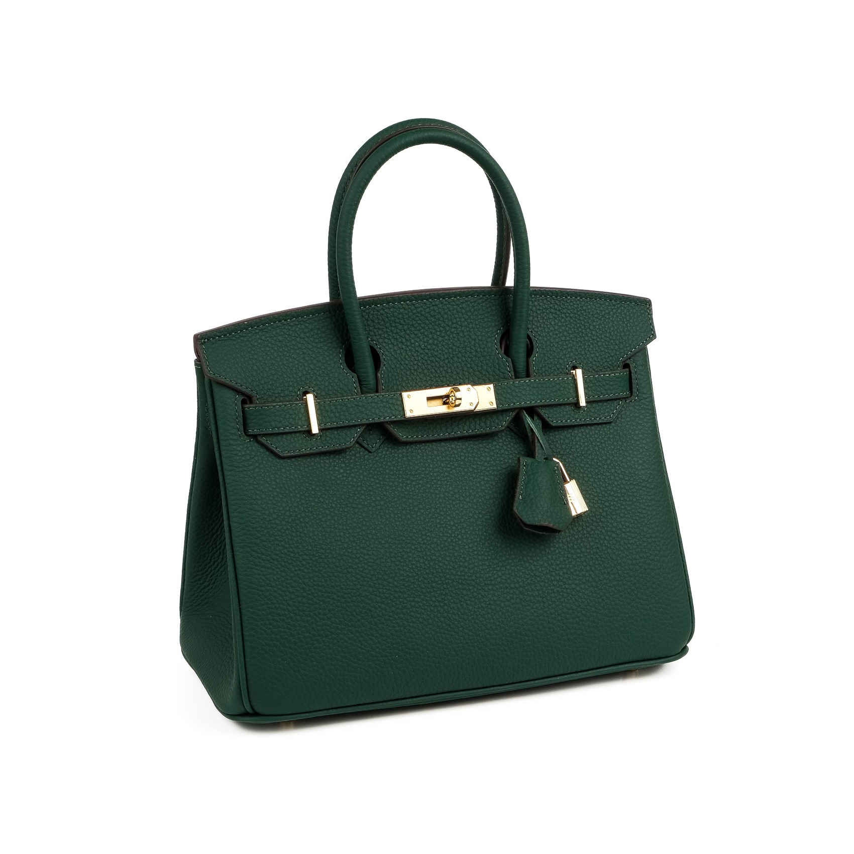 Жіноча шкіряна сумка Brigitte 30 темно-зелена