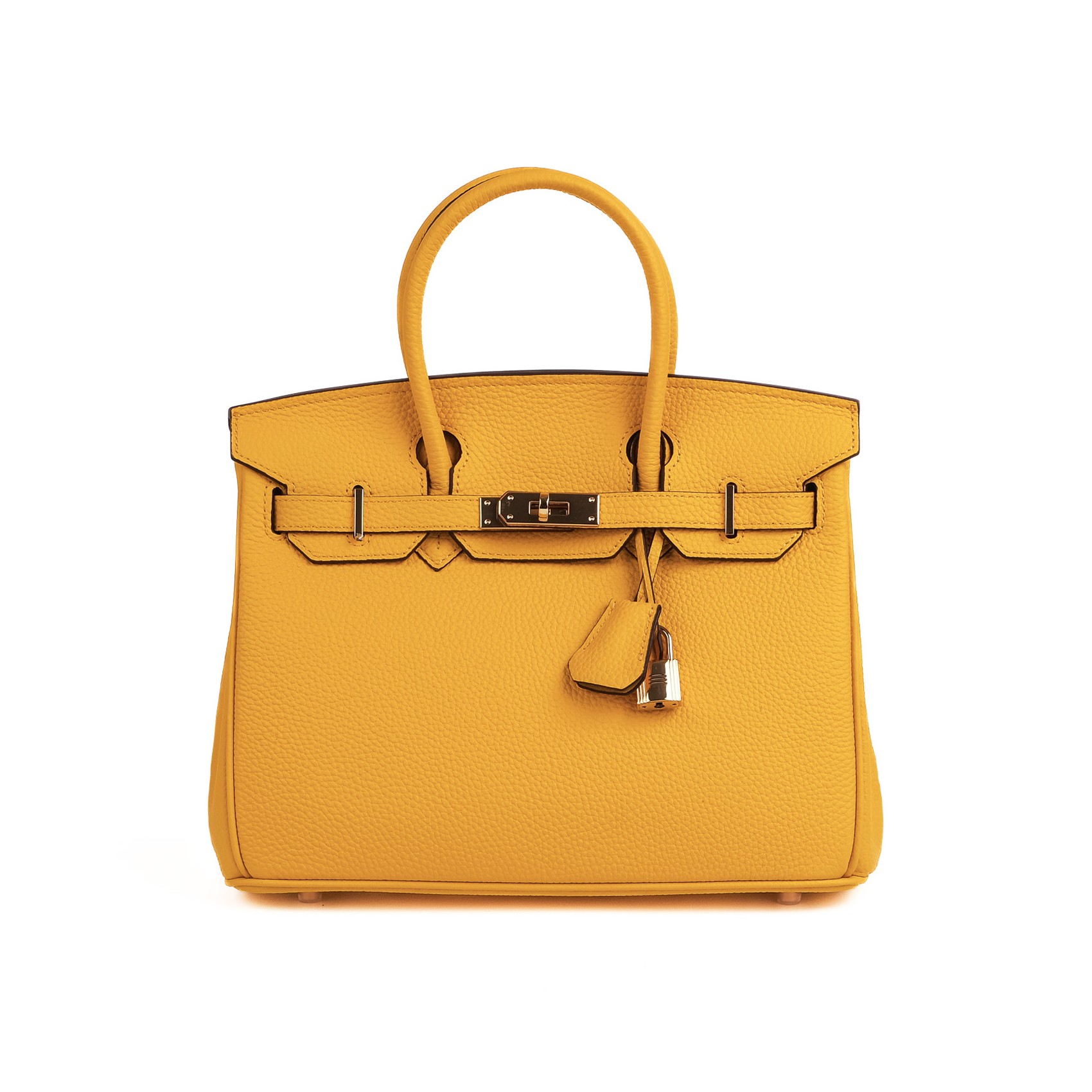 Женская кожаная сумка Brigitte 30 желтая