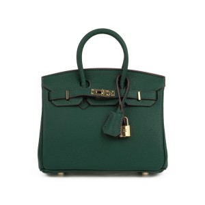 Женская кожаная сумка Brigitte 25 темно-зеленая