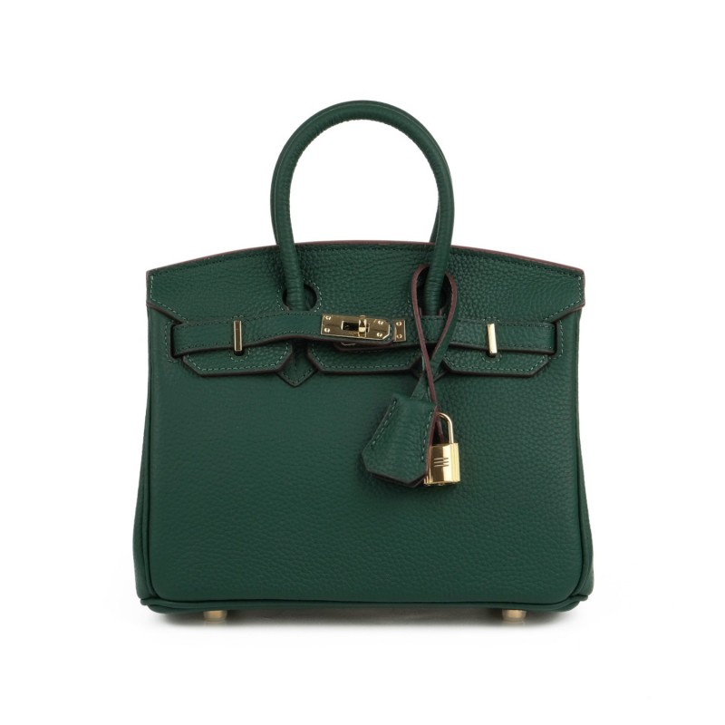 Женская кожаная сумка Brigitte 25 темно-зеленая