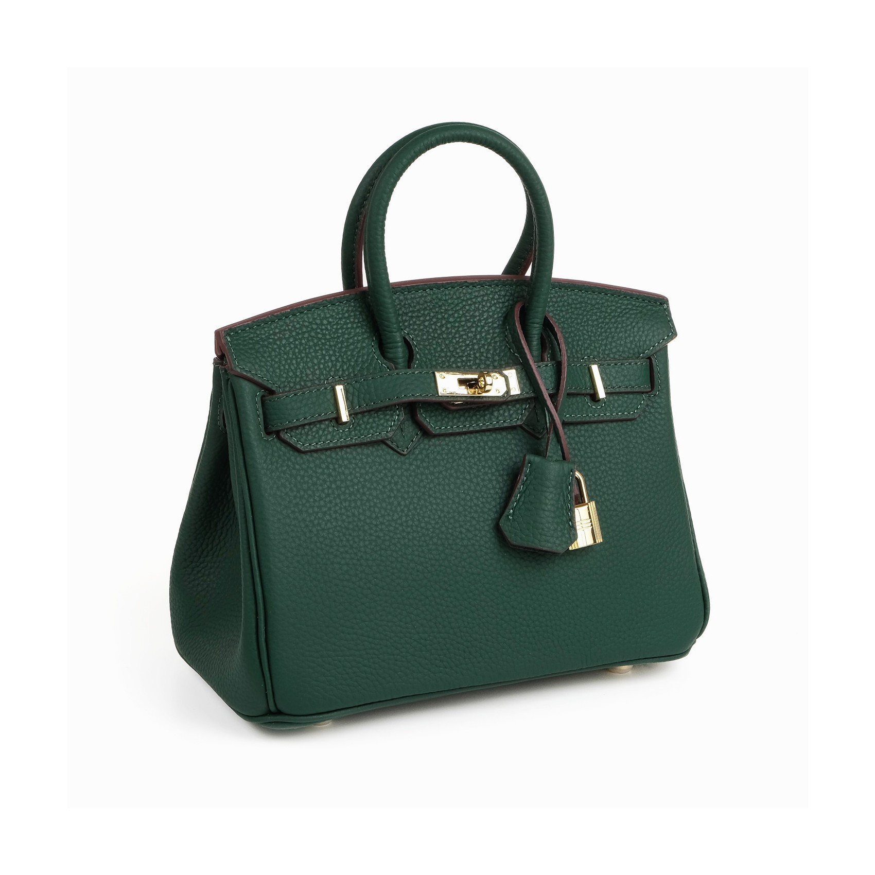 Жіноча шкіряна сумка Brigitte 25 темно-зелена