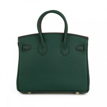 Женская кожаная сумка Brigitte 25 темно-зеленая фото