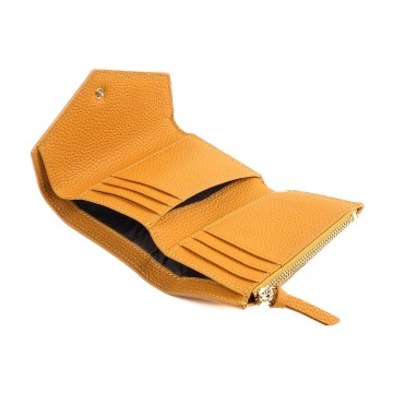 Женский кожаный кошелек Ellie желтый фото