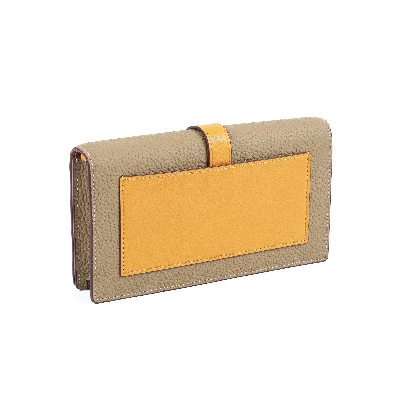 Женский кожаный клатч Shona фисташковый