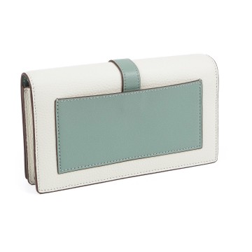 Женский кожаный клатч Shona белый фото