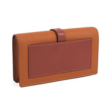 Жіночий шкіряний клатч Shona світло-коричневий фото