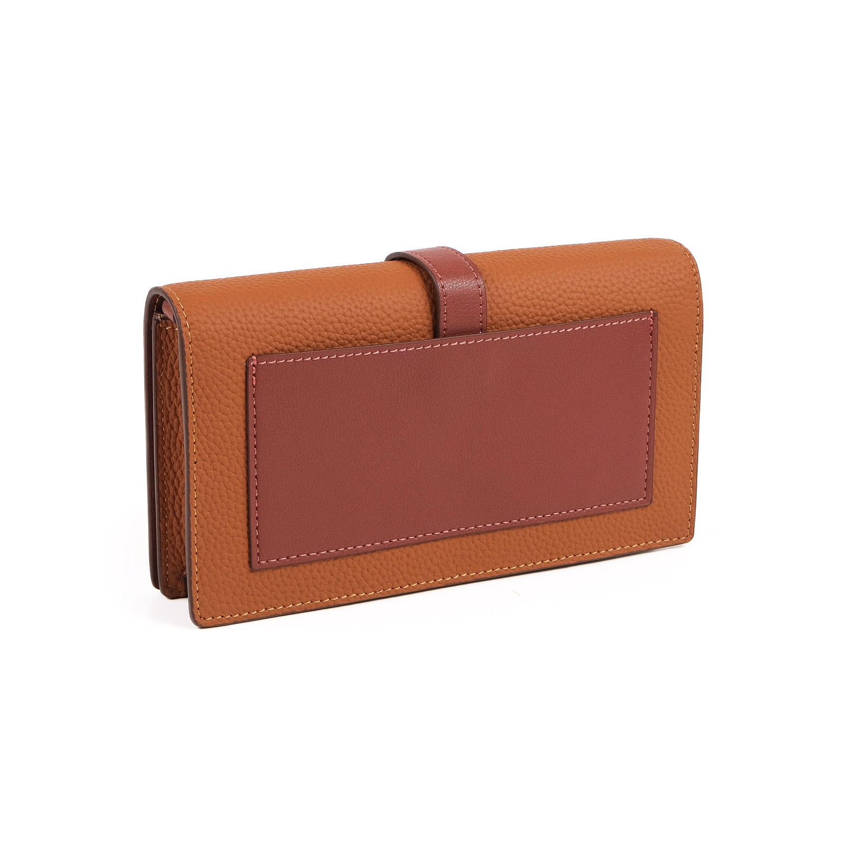 Жіночий шкіряний клатч Shona світло-коричневий