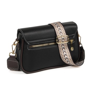 Жіноча сумка через плече Elodie чорна фото