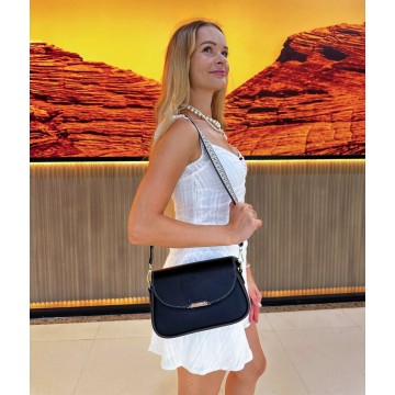 Женская сумка через плечо Elodie черная фото