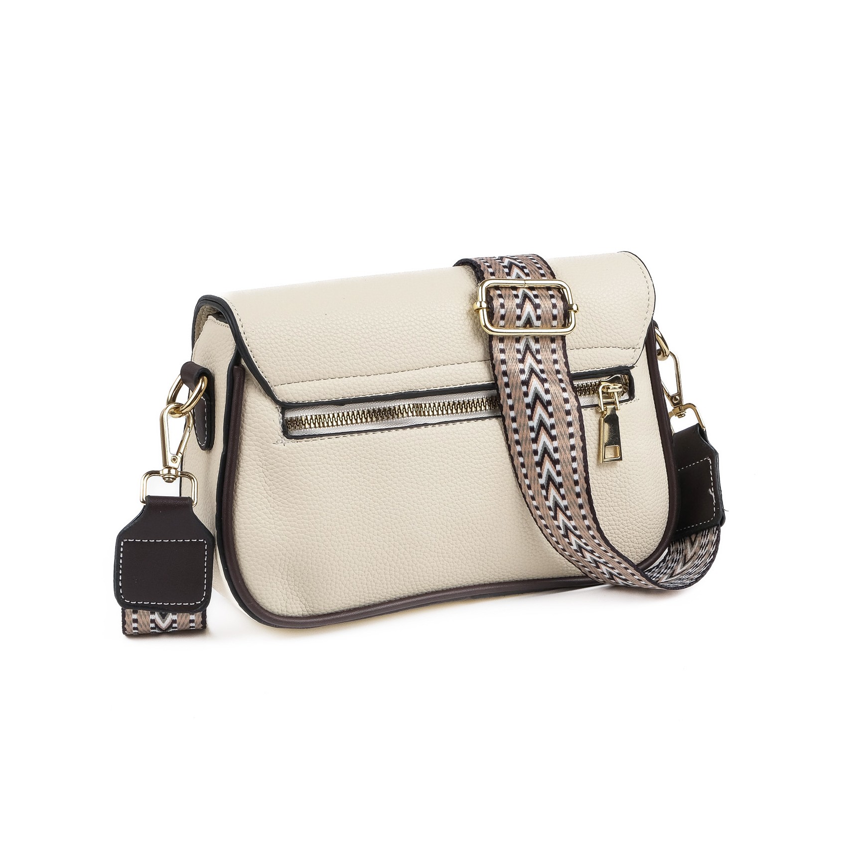 Женская сумка через плечо Elodie молочная