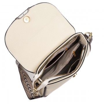 Женская сумка через плечо Elodie молочная фото