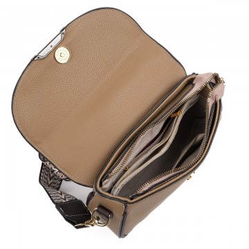 Жіноча сумка через плече Elodie світло-коричнева фото