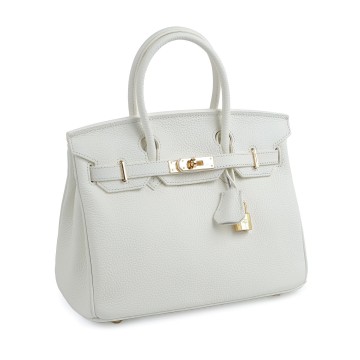 Жіноча шкіряна сумка Brigitte 30 біла фото