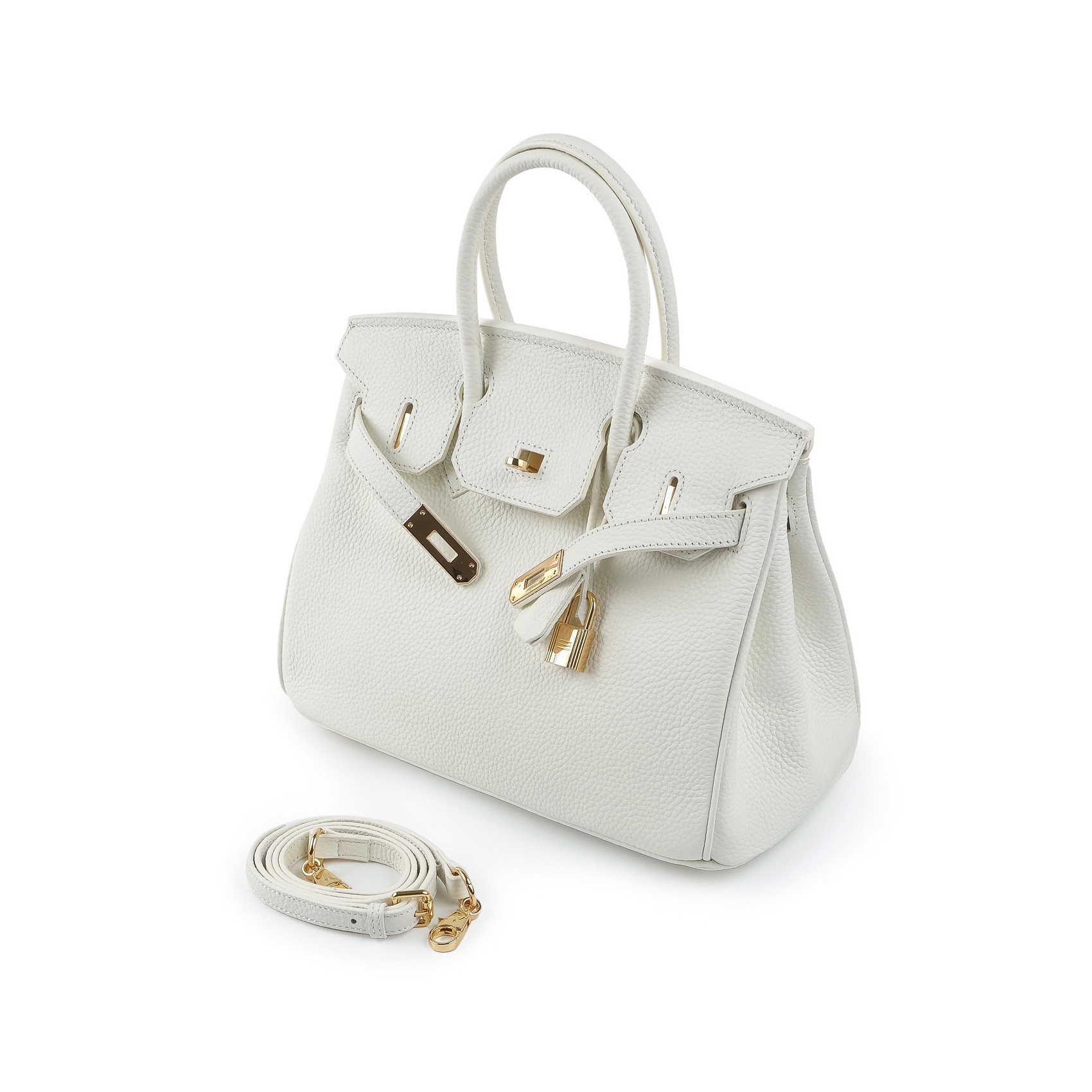 Жіноча шкіряна сумка Brigitte 30 біла