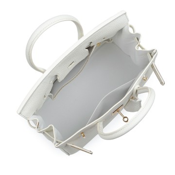 Жіноча шкіряна сумка Brigitte 30 біла фото