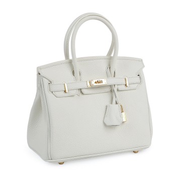 Женская кожаная сумка Brigitte 25 белая фото