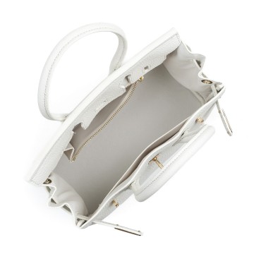 Жіноча шкіряна сумка Brigitte 25 біла фото