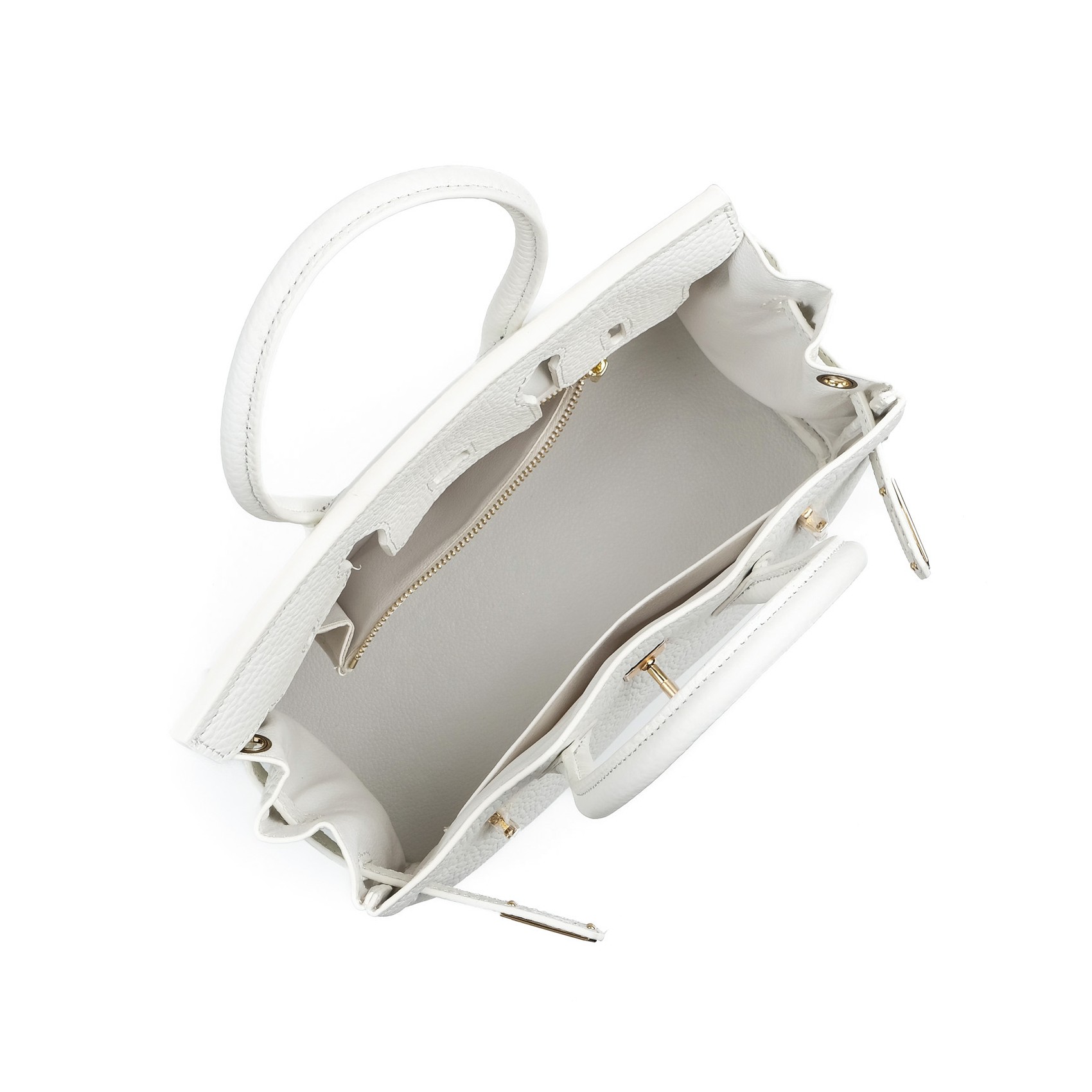 Жіноча шкіряна сумка Brigitte 25 біла